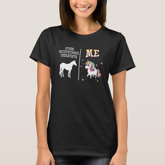 Camiseta Terapia ocupacional Unicornio OT (Anverso)