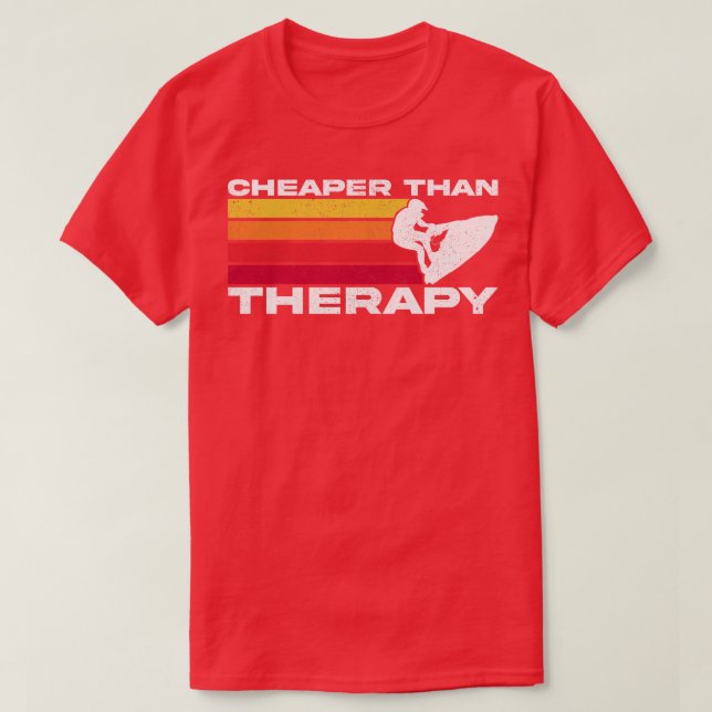Camiseta Terapia para Amante de Jet Ski (Diseño del anverso)