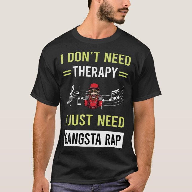 Camiseta Terapia Rap Gangsta Rapper (Anverso)
