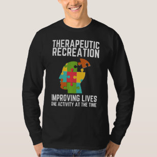 Camiseta Terapia Recreativa Terapia Rt Mes Uno Activi