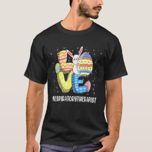 Camiseta Terapia Respiratoria Amor Día de Pascua Bunnies RT
