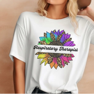 Camiseta Terapia respiratoria Arcoiris Girasol