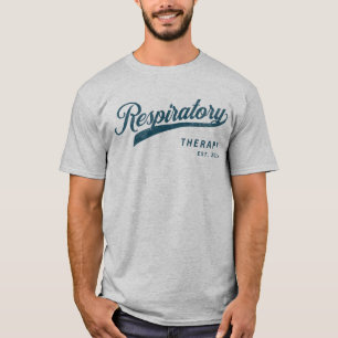 Camiseta Terapia respiratoria azul clásica