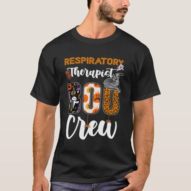 Camiseta Terapia Respiratoria Boo Crew Terapia Fantasma Hal (Anverso)