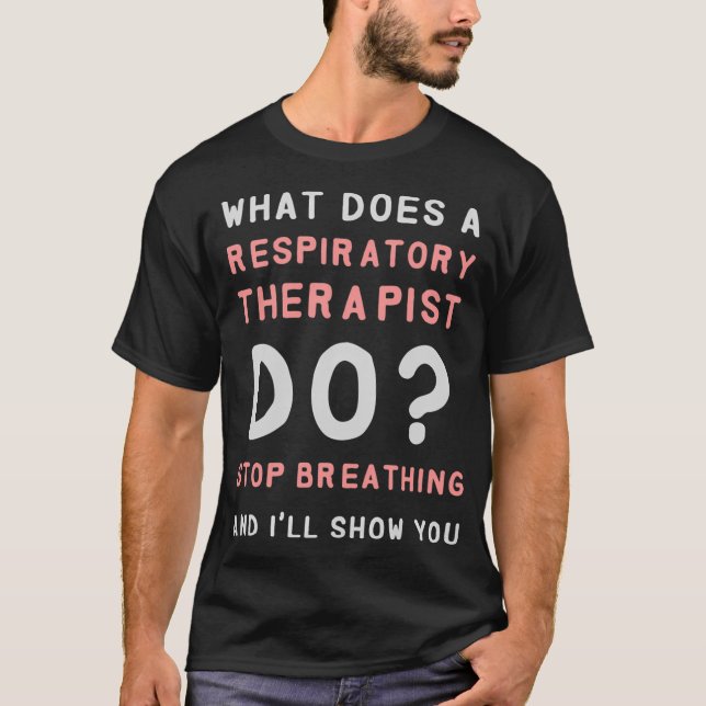 Camiseta Terapia Respiratoria Con Terapia Respiratoria (Anverso)