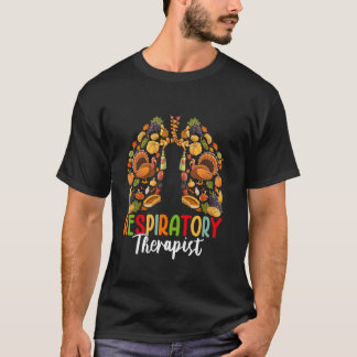 Camiseta Terapia respiratoria Feliz Día de Gracias Turquía