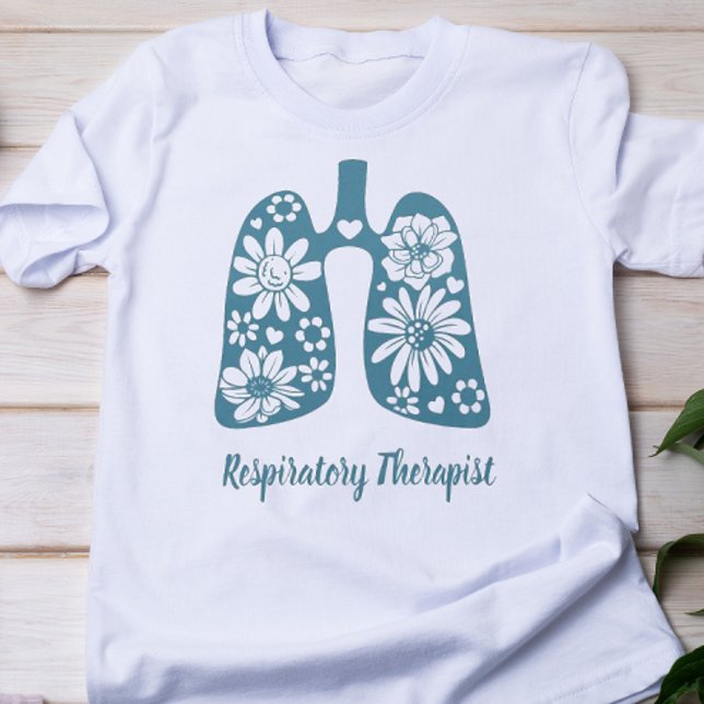 Camiseta Terapia Respiratoria Floral (Subido por el creador)
