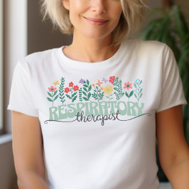 Camiseta Terapia Respiratoria Floral