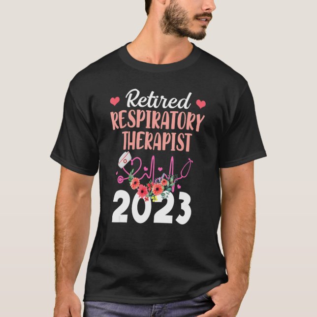 Camiseta Terapia respiratoria retirada 2023 Jubilación para (Anverso)