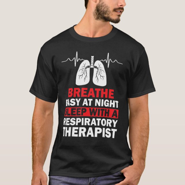 Camiseta Terapia respiratoria RT terapeuta divertido RT con (Anverso)