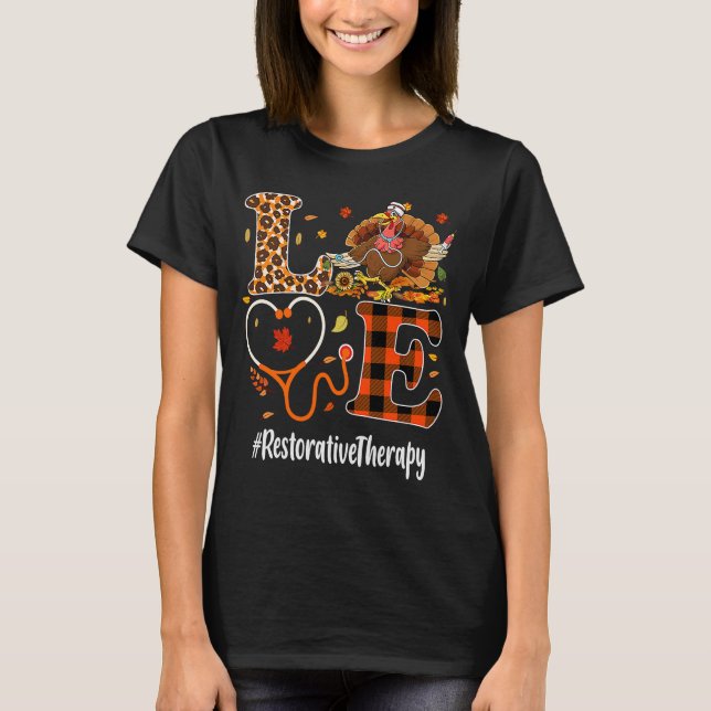 Camiseta Terapia Restaurativa Amor Thankding Leopard Tur (Anverso)