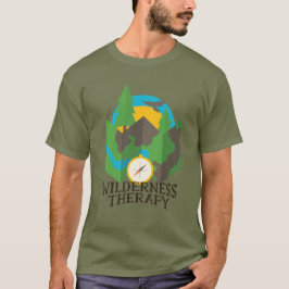 Camiseta Terapia silvestre Montañas Viajes de brújula fores