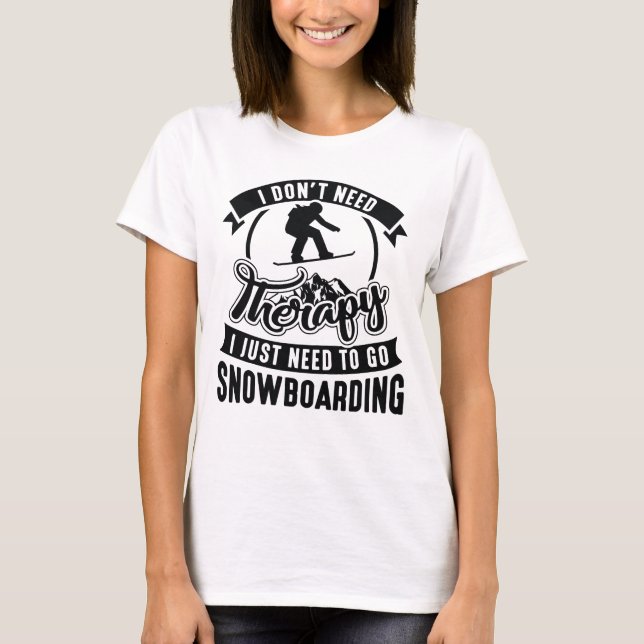 Camiseta Terapia Snowboard (Anverso)
