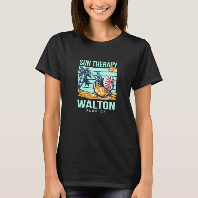 Camiseta Terapia solar Walton Verano Florida Playa Tropical (Anverso)