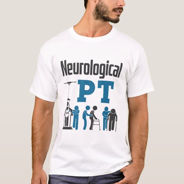 Camiseta Terapia Terapéutica Física del PT neurológico (Anverso)