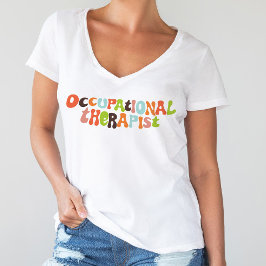 Camiseta Terapia Terapéutica Ocupacional Groovy