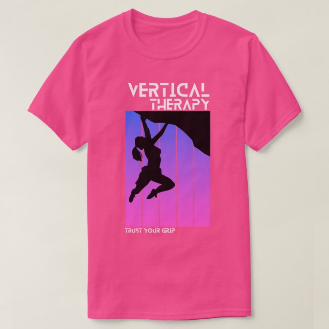 Camiseta Terapia vertical Confiar en tu agarre Mujeres Esca (Diseño del anverso)