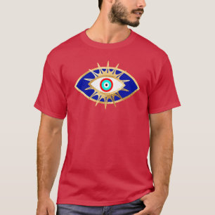 Camiseta Tercer aspecto turquesa y Purpurina de oro