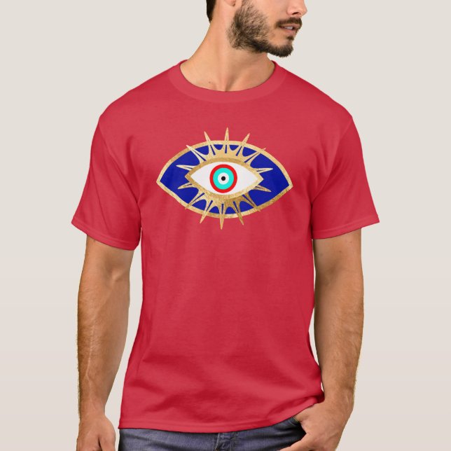 Camiseta Tercer aspecto turquesa y Purpurina de oro (Anverso)