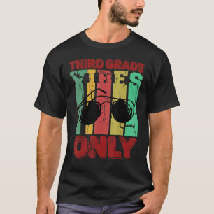 Camiseta Tercer curso Vibes 3er grado Maestra Retro 1er día