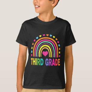 Camiseta Tercer Grado 3er Grado Profesores Arcoiris Niños B