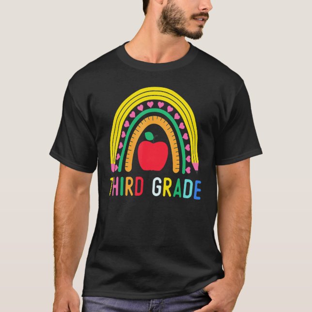 Camiseta Tercer Grado Chicas Arcoiris Equipo de Maestros 3G (Anverso)