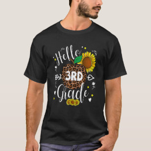 Camiseta Tercer Grado De Regreso A La Escuela Estampado De