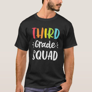 Camiseta Tercer Grado Funny Escuadrón De Vuelta Al Profesor