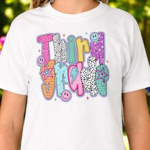 Camiseta Tercer Grado Primer Día de Colegio Coquette Preppy