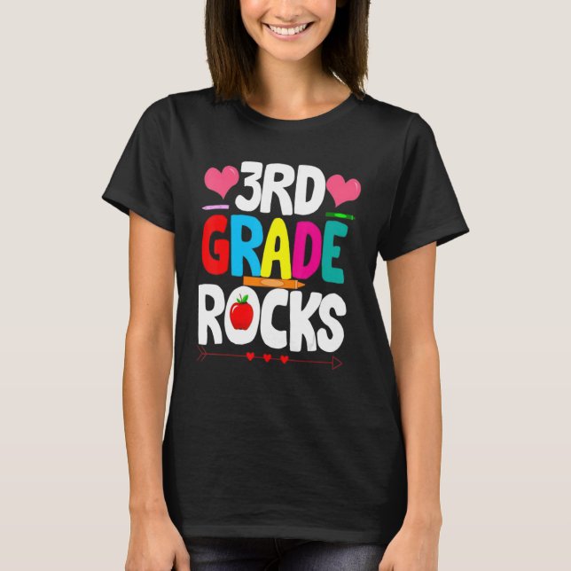 Camiseta Tercer Grado Que Sale A La Escuela (Anverso)