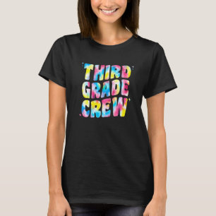 Camiseta Tercer Grado Tripulación Maestra Niños Mujeres Tie