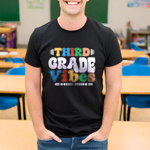 Camiseta Tercer Grado Vibes De Vuelta Al Profesor Estudiant
