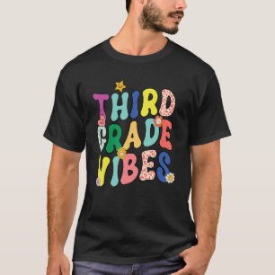Camiseta Tercer Grado Vibes Leopardo Elemental Retro Groovy