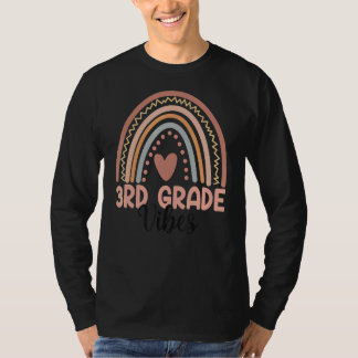 Camiseta Tercer grado Vibes profesor de arcoiris de tercer 