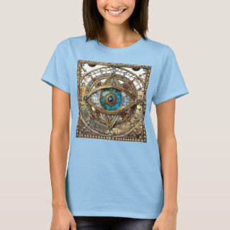 Camiseta Tercer Ojo Vidrio de Ventana Adornado