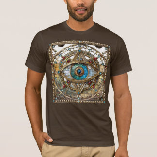 Camiseta Tercer Ojo Vidrio de Ventana Ornamentado