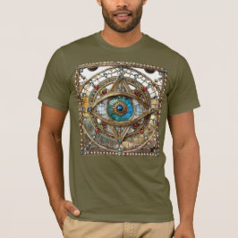 Camiseta Tercer Ojo Vidrio Ornamentado de Ventana
