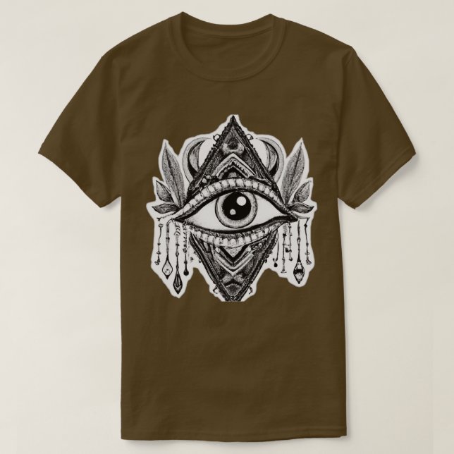 Camiseta Tercer ojo Visión Visión Visión Estética Dibujo In (Diseño del anverso)