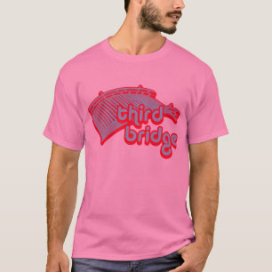 Camiseta tercer puente. azul&neón.