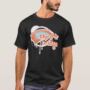 Camiseta tercer puente. orange&blue.