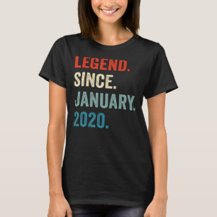Camiseta Tercera leyenda de cumpleaños de 3 años desde ener