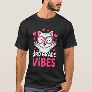 Camiseta Tercero Vibra 3er Grado De vuelta al cole Gatito L