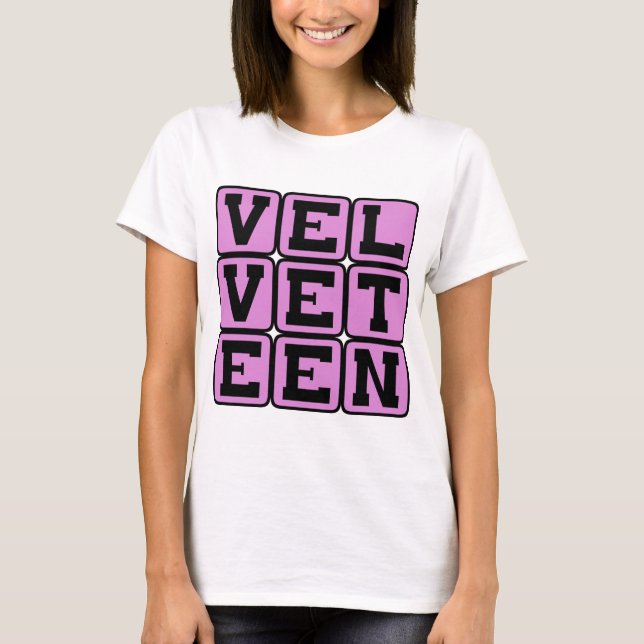 Camiseta Tercipelo, Parecido al Terciopelo (Anverso)