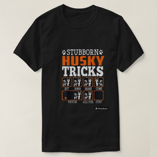Camiseta terco husky (Diseño del anverso)