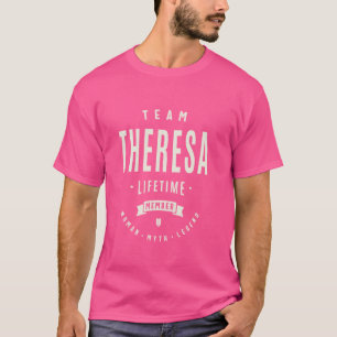Camiseta Teresa Lifetime Miembro Del Equipo Dimitido Nombre