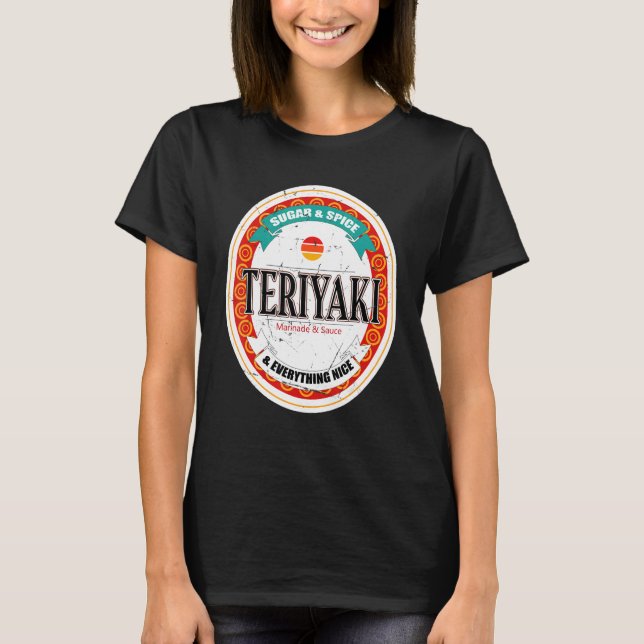 Camiseta Teriyaki Sauce sushi japonés disstuve de halloween (Anverso)