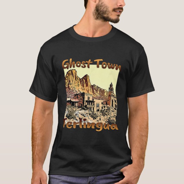Camiseta Terlingua Ciudad Fantasma Texas Una Fiesta Única (Anverso)