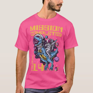 Camiseta Terminada la misión de cumpleaños número 14