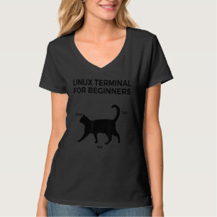 Camiseta Terminal Cat Linux Para Los Principiantes