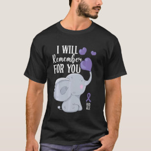 Camiseta Terminar Alz Recordaré Por Ti Alzheimer Awarenes